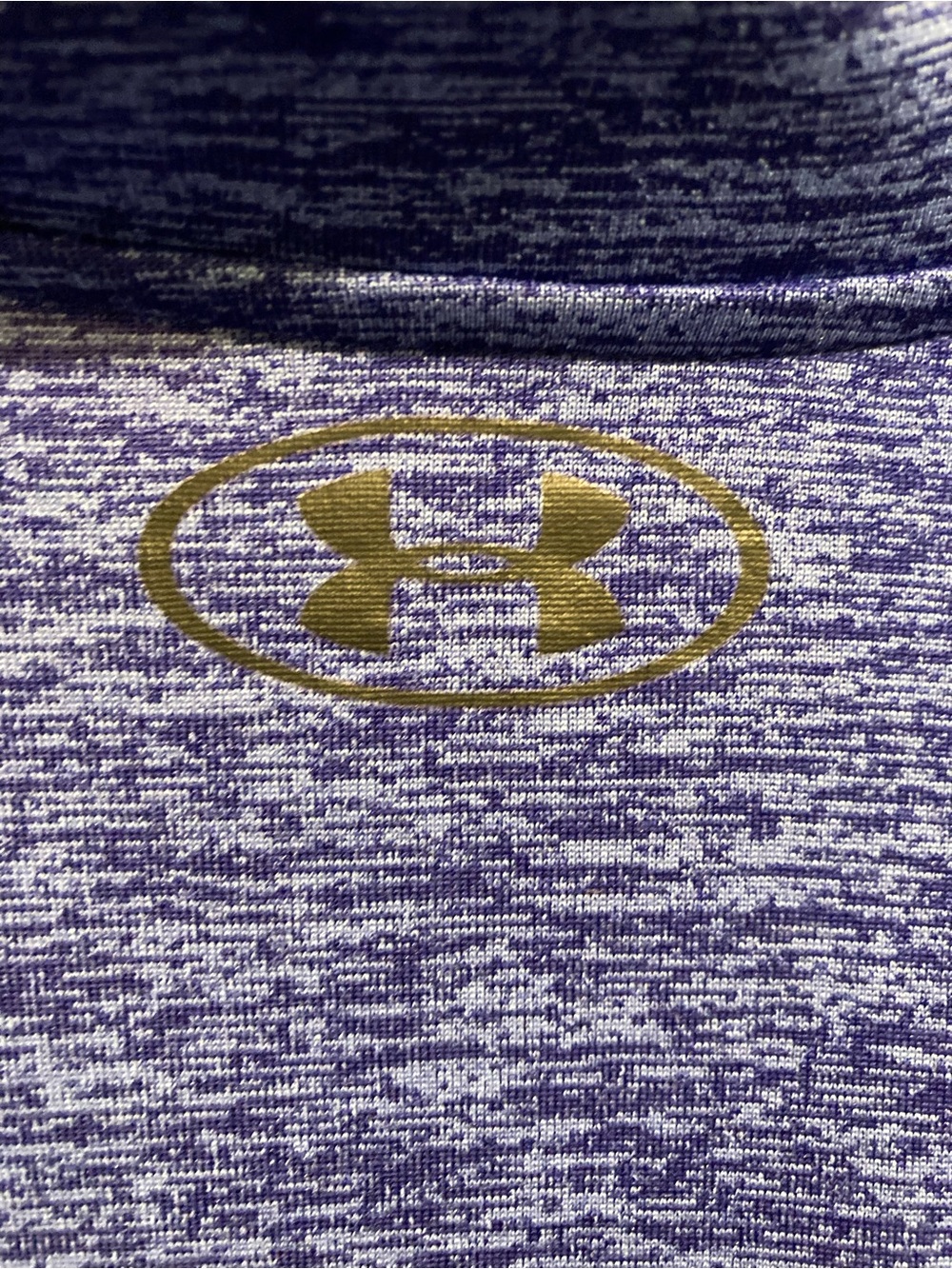 Under Armour Blue Heather 1/4 Zip Pullover - Picture 5 of 5